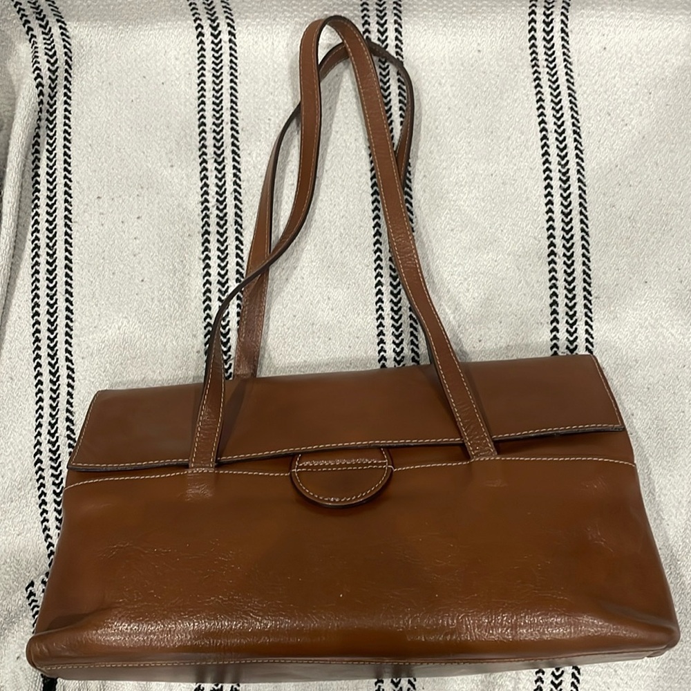 Prune leather bag
